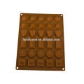 Vários em forma de partido antiaderente Mini Chocolate Silicone Molde